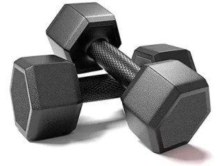 New Rubber Hex Dumbbell 10 kg (5kg x 2)