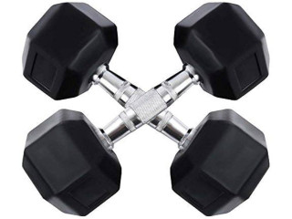 Rubber Hex Dumbbell 25 kg (12.5kg x 2)