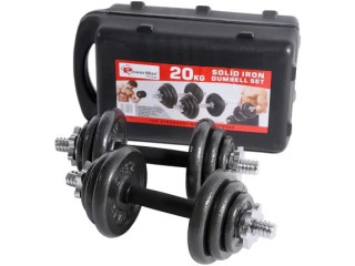 HEAD Quick Adjustable Dumbbell Set 25.5Lbs-1 Pair (Total 11.5kg)