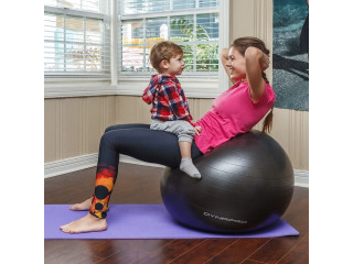 Gym Yoga therapy Ball- 75cm pimple with pumper