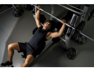 Bench press with Dumbbell and Barbell set