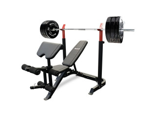 Bench press with Dumbbell and Barbell set